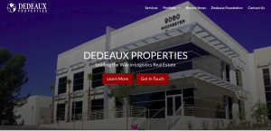 Dedeaux Properties webdesign