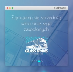 Corporate Website development for Glasstrans company
