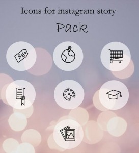 Instagram highlight icons.