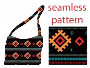 seamless knitted pattern, ornament, embroidery